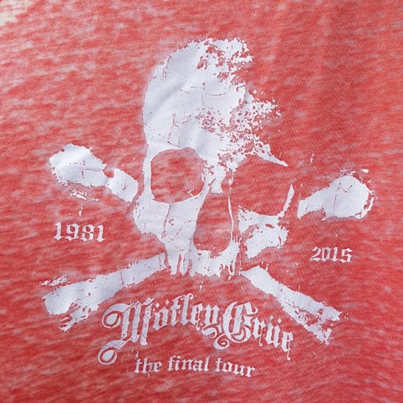 Vintage Tops - Motley Crue Final Tour 1981-2015 Tank Large Top